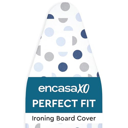 Encasa XO Ironing Board Cover and Pad 49"x18" Wide, Thick Felt - color: Blue Moon, size: Wide (49"x18")