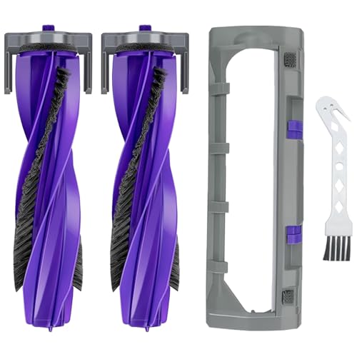 Accessories for Narwal Freo Z10, Freo Z Ultra, Freo X Plus, Freo X Ultra, Freo Pro Robot Vacuum Cleaner, Freo Z Ultra Replacement Part, 2 Main Brushes, 1 Main Brush Cover - color: Main Brush and Main Brush Cover