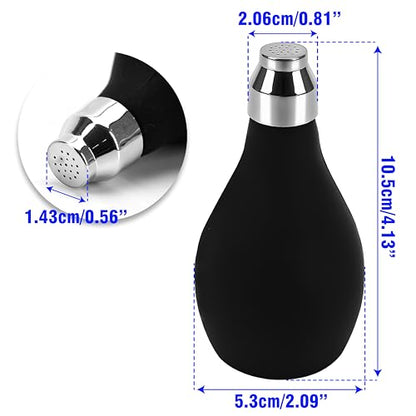 Powder Barber Spray Bottle, Empty Dispenser Blower, 3.38oz/100ml Refillable Hair Fiber Applicator Use Dry Shampoo, Gently Release Cornstarch Onto Neck Area, Make Client Comfortable After Hair Cut