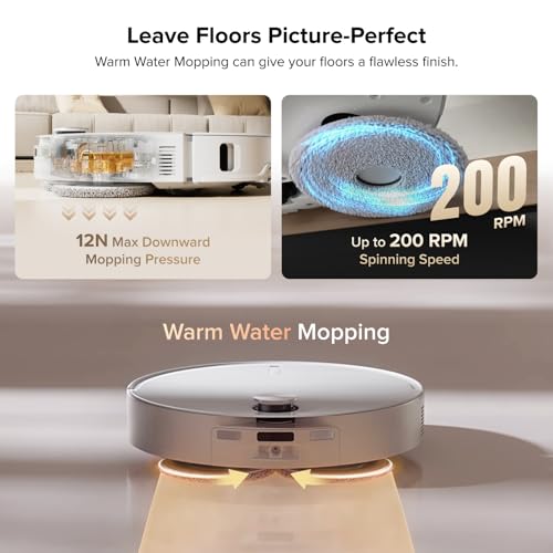 roborock Qrevo CurvX Robot Vacuum and Mop, 22,000Pa Suction