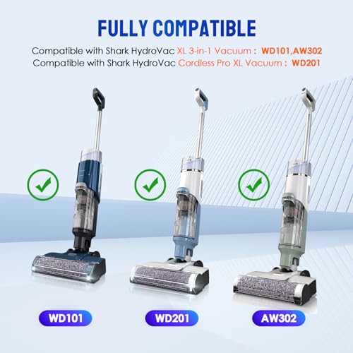 9 Pcs WD161 Replacement Filter Compatible with Shark Hydrovac - color: Filter