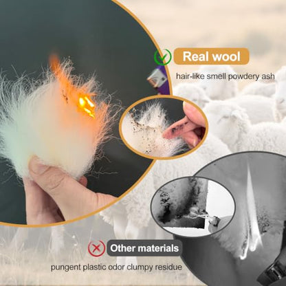 White Lambswool Extendable Duster, 32-98 Inch Bendable Wool Head with Anti-Static Properties and Stainless Steel Extension Pole for Ceiling Fans, High Walls, and Roof Dusting(one Pack) - size: white wool