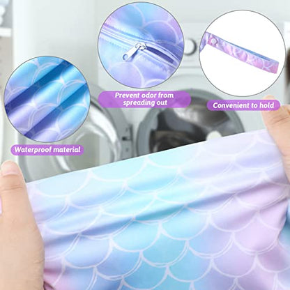 Shappy 2 Pack Wet Dry Bag Travel Laundry Waterproof,Mermaid Style - style: Mermaid Style