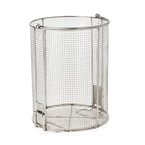 Dip N’ Drain – Stainless Steel Part Cleaning Strainer Basket for 5-Gallon Buckets (Bucket Included) | 1/4″ Mesh, Swing Handle, Perfect for Mechanics, Auto Parts, Garage, Shop & Home Workshop Cleaning - size: 5 Gal. 1/4" Mesh - Bucket
