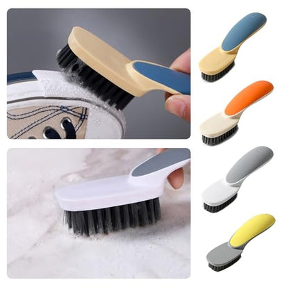 1pc Scrubbing Brush Soft Bristle Laundry Clothes Shoes Scrubber Brush Portable Plastic Hands Cleaning Brush for Kitchen Bathroom（Blue） - color: Blue