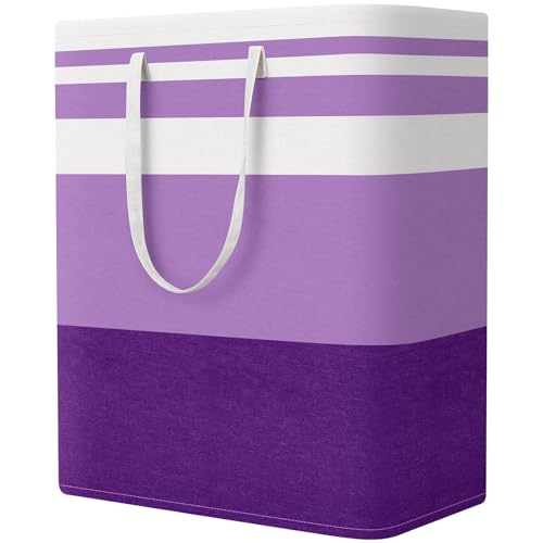 StorageRight Laundry Basket Hamper, 125L Collapsible Clothes Storage, Purple - color: Purple, size: 125L