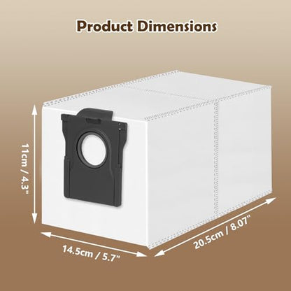 12 Pack Dust Bags for Dreame L40/L40s/AE/CE/L50/L60/D30/L10/L10s Pro Ultra - size: X/L Series Bags 12 Pack