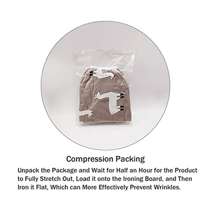12" x 32" Small Tabletop Ironing Board Cover and Pad,3 Pairs of Hook and Loop Fastener Straps,Elastic Edges,Cotton Mini Iron Board Cover with Scorch Resistant Thick Padding - size: 12" x 32"