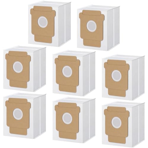 Q0520 Dust Bags for iRobot Roomba Vacuum 2 Essential Robot Q052, 105 Vac, 105 Combo, Plus 405 Combo, Plus 505 Combo, Max 705 Vac Vacuum Cleaner, Vacuum Bags Replacement Disposal Bag (8 Pack) - size: 8 Packs