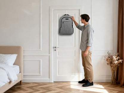 Mars-Rock Single Over Door Steel Hooks 8 Pack Fit 1-3/8" Door 5.5" White - color: E: 8Pack 5.5"Length