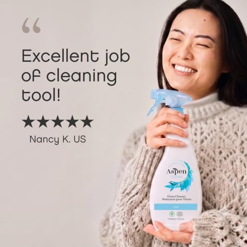 AspenClean Glass Cleaner Spray | 22 oz - Pack of 2