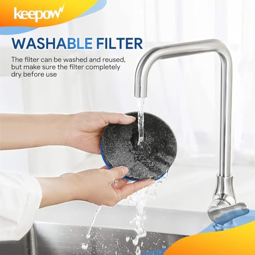 KEEPOW Vacuum Filter Compatible with Bissell Cleanview & PowerGlide Pet - size: 4 Pack (No Fragrance)