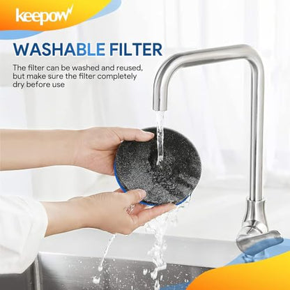 KEEPOW Vacuum Filter Compatible with Bissell Cleanview & PowerGlide Pet - size: 4 Pack (No Fragrance)