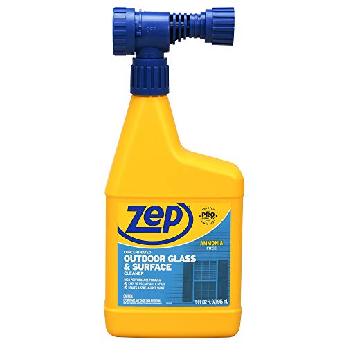 Zep Hose-End Outdoor Cleaner - 32 Ounces - U49910 - Great for Outdoor Glass and Surfaces - size: 32 Fl Oz (Pack of 1)