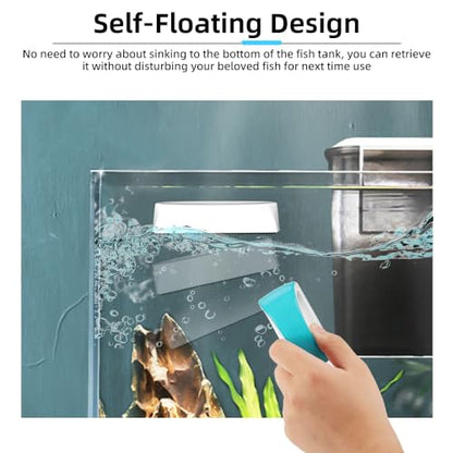 DaToo 2 Pieces Aquarium Magnetic Brush Glass Fish Tank Algae Scrapers Glass Cleaner Floating Scrubber Aquarium Clean Brush (Size L) - size: Size L (2 PCS)