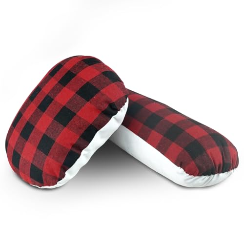 Tailors Ham and Seam Roll Set Pressing Ham for Ironing Sewing Curved Design Dual-Side Material 2 Pieces - size: short and long