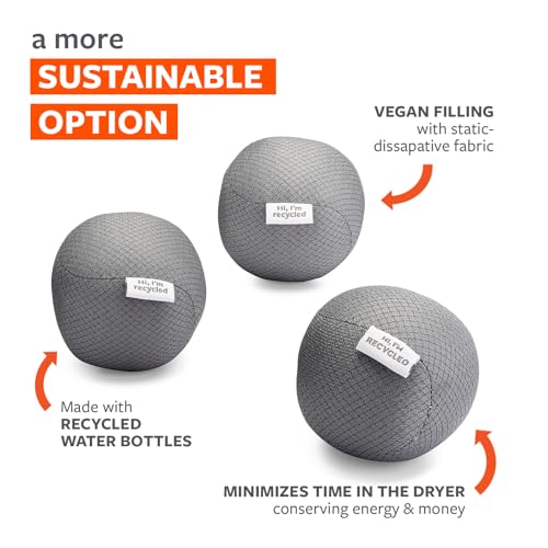 Full Circle Quiet Giant Anti-Static Dryer Balls, Removes Static, Vegan