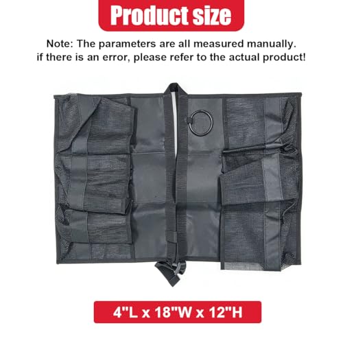 Craedli 5 Gallon Bucket Tool Organizer Bag Car Wash Caddy with Mesh Pockets
