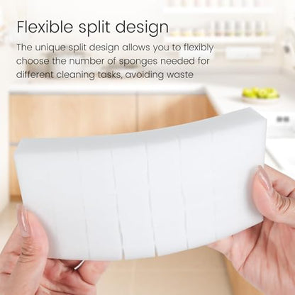 40PCS Melamine Sponge Magic Eraser Sponge in Bulk Small Cleaner Pads Melamine Pads for Dishes Cleaning Eraser for Kitchen, Bathroom, Toilet - 16x8x2cm (32 Small Pieces of Each Pack) - size: 40 Pack (6.3 x 3.1 x 0.8 inches each)