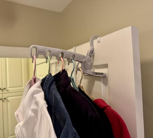 WaWacomp1PCS Portable Folding Clothes Drying Rack and 5 Pcs Foldable Hangers which is a Great Combo for Travel, Hotels, Camping, with a Large Storage Bag