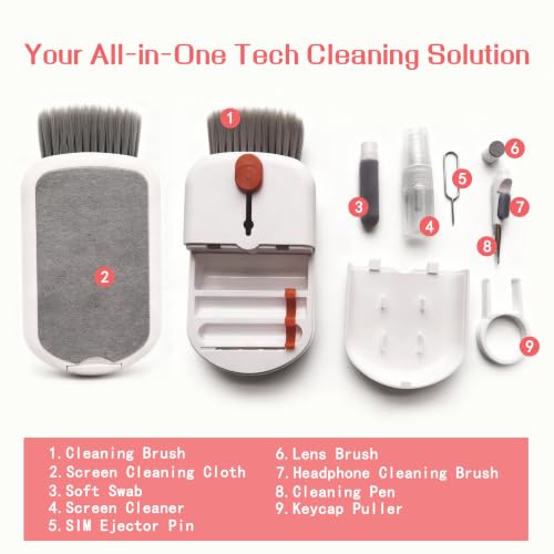 9-in-1 Keyboard Cleaning Kit for Laptop, Phone, Screen