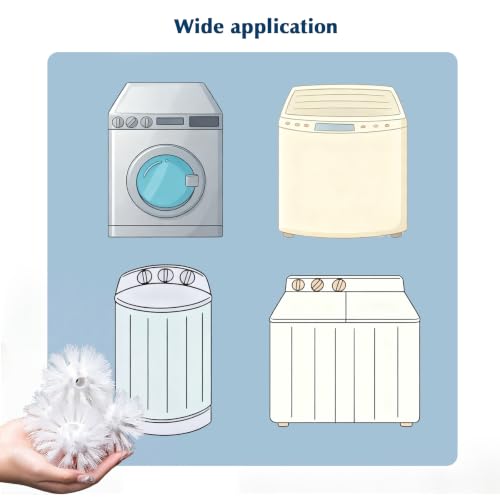 4Pcs Reusable Laundry Balls Anti-Tangle Washing Machine Balls with Bristles - color: 4pcs