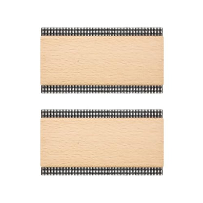 2PCS Sweater Cashmere Comb Shaver Cashmere Pill Remover Portable Fabric Clothes Shaver Wooden Pilling Fabric Lint Remover Brush for Home Travel Use