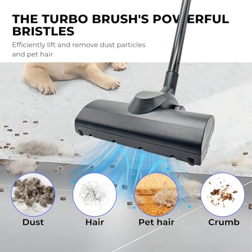 Turbo Brush Head Vacuum Attachment for Shark Navigator Rotator & Shop Vac using 1-1/4'',1-3/8" & 2-1/4'' Acessories - Removal Pet Hair for Hard Floors, Low Pile Carpet & Area Rugs
