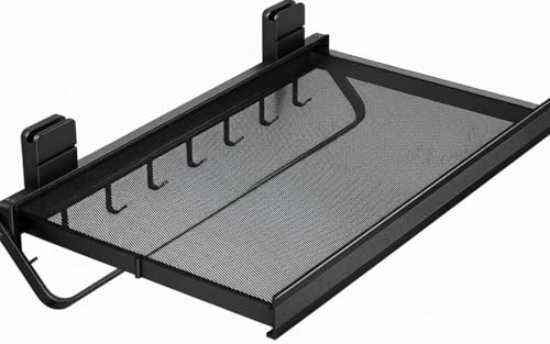 Indoor Clothes Drying Rack Foldable,Wall Mounted Retractable - color: Black