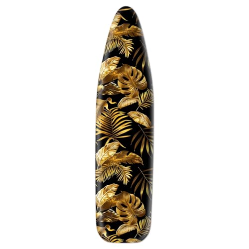 HOMETITUTE Vintage Rose Ironing Board Cover Stretch Fabric with Elasticity Velcro Fastening Retro Green Red Floral Ironing Board Cover 15x54 Inches Home Decor - color: Y2581221yl