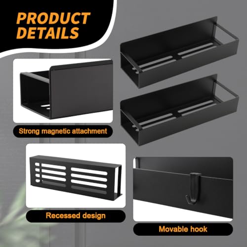 2 Pcs Magnetic Aerosol Spray Can Holder,Wall Mounted Toolbox Bottle Rack