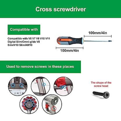 Screwdriver Set Compatible with Dyson V6 V7 V8 V10 V11 V15 Vacuum Cleaner，Screwdriver Set Cleaning Kit, Special Maintenance and Cleaning and Repair Customized Disassembly Tool