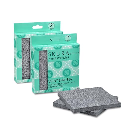 Skura Style x Eva Mendes Very Skrubby Heavy Duty Scouring Pads, 4 Pack