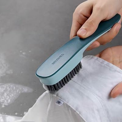 1 Pack Shoes Cleaning Brush, Handheld Scrubbing Brush–Multifunctional Cleaning Tools for Shoes, Laundry, Tile, Bathtub-Blue - color: Blue