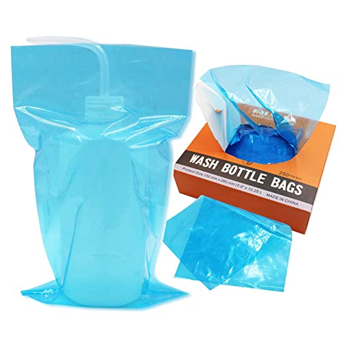 Wash Bottle Bags 250pcs Tattoo Wash Bottle Covers Blue - color: Blue