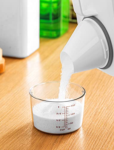 [2 Pack] Laundry Detergent Dispenser for Laundry Room Organization and Storage,78 Oz Laundry Soap Dispenser,Liquid Laundry Detergent Dispenser with 4 Removable Labels,BPA Free & PET Plastic, Clear - style: 2300ml
