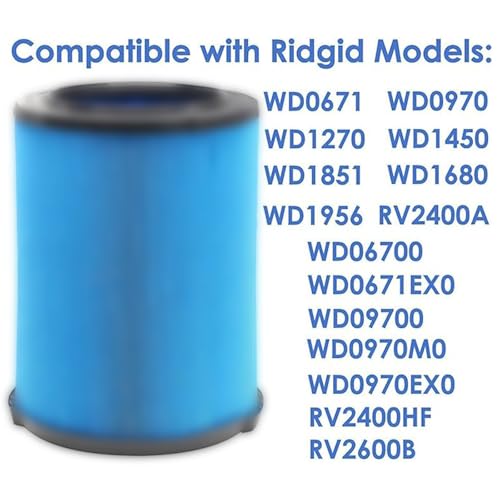 VF5000 Filter for Ridgid Shop Vac 5-20 Gal Wet Dry Vacuum Cleaner - style: VF5000 Filter