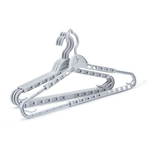HOUSE DAY Extra Large Adjustable Hangers 4 Pack, Heavy Duty with 360° Hook