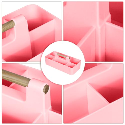 Baby Shower Caddy Plastic Nursery Portable Storage Organizer Pink - color: Pink