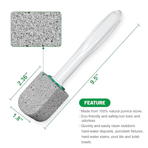 Pumice Stone Toilet Bowl Cleaner for Hard Water Ring and Stains(01)