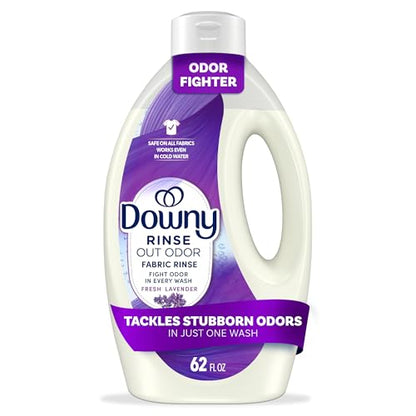 Downy Rinse Laundry Odor Remover, Fresh Lavender Scent, 62 FL OZ, Fabric Softener and Laundry Odor Removal Rinse - size: 62 Fl Oz (Pack of 1)