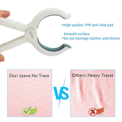 Large Beach Towel Clips for Beach Chairs, 8 Pack Non-Slip Pool Chair Clips - color: Blue+khaki, size: 10×8×1.8cm