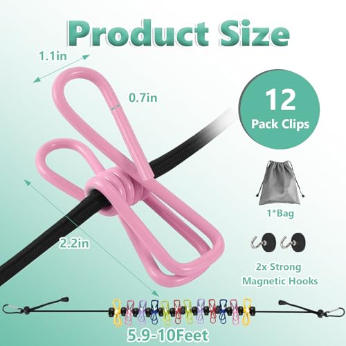 Retractable Clothes Line for Cruise, Magnetic Clothesline for Travel