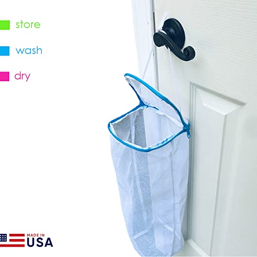 Mesh Laundry Bag with Zipper for Socks & Delicates