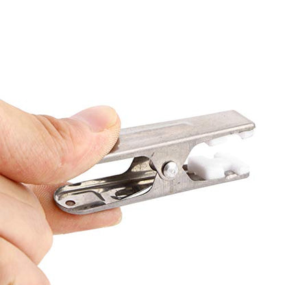 20pcs Stainless Steel Clothes Pins Durable Metal Clips Clothespins Laundry Chip Clips Home Underwear Pegs