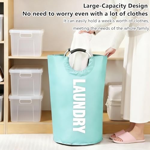 A Large 90 Liter Laundry,Blue - color: Blue
