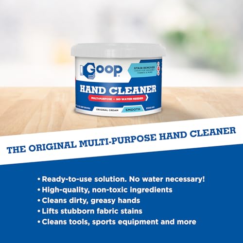 GOOP Original Multi-Purpose Waterless Hand Cleaner and Stain Remover - 14 oz Can (Pack of 2) - size: 14 Ounce (Pack of 2)