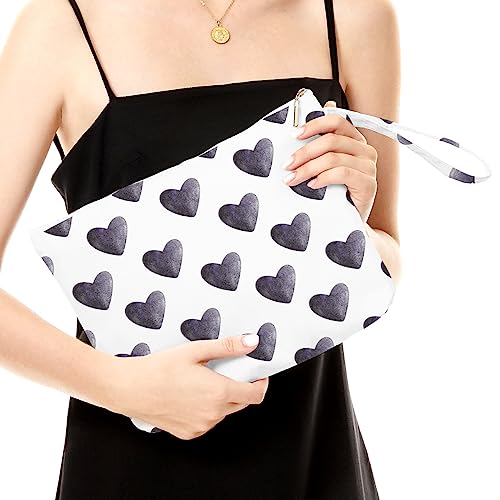 Fokongna Heart Wet Bag, For Swimsuit Travel Makeup Wet Bags for Trave Waterproof Large Capacity for Women Girls Mom Sister Friends Boho Heart Gifts Black - color: Heart16