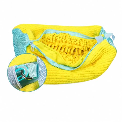 Sneaker Washing Bag Shoe Washing Machine Bag Laundry Shoe Bag for Washer and Dryer Chenille Microfiber 360 Deep Cleaning Shoe Cleaning Bag with Upgraded Durable Smooth Zipper (1pcs) - size: 1pcs