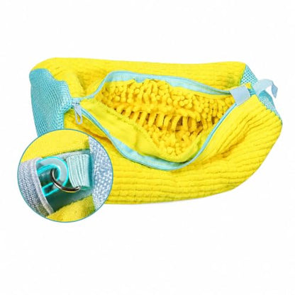 Sneaker Washing Bag Shoe Washing Machine Bag Laundry Shoe Bag for Washer and Dryer Chenille Microfiber 360 Deep Cleaning Shoe Cleaning Bag with Upgraded Durable Smooth Zipper (1pcs) - size: 1pcs